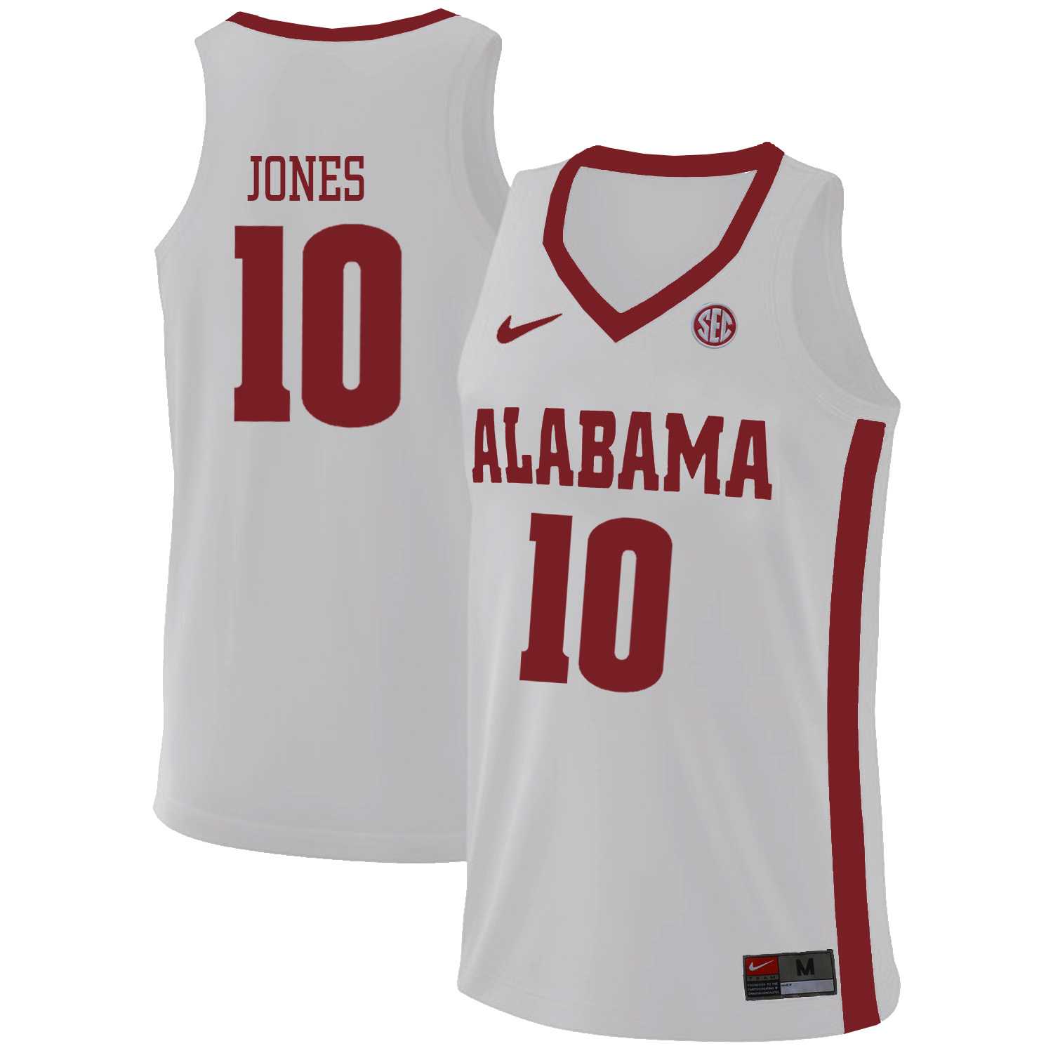 Alabama Crimson Tide #10 Herbert Jones White College Basketball Jersey Dzhi,We sell and wholesale Alabama Crimson Tide #10 Herbert Jones White College Basketball Jersey Dzhi on line form chian!